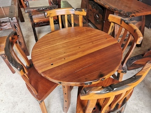 古船木圆形餐桌